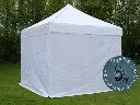 Tente pliante 3m/3m blanche 