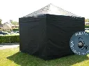 Tente pliante 3m/3m noire