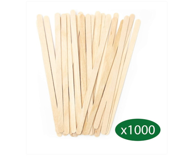 Touillettes bois x1000