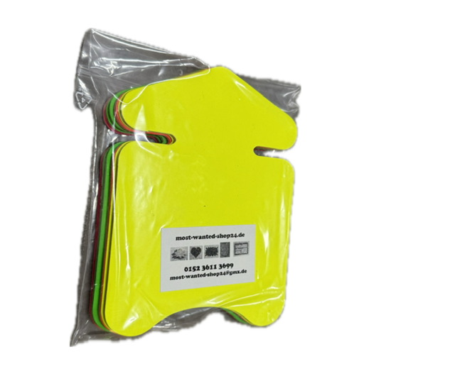Flèches Fluo x20 ( 4 couleurs x5 )     (12,5x9,5cm)