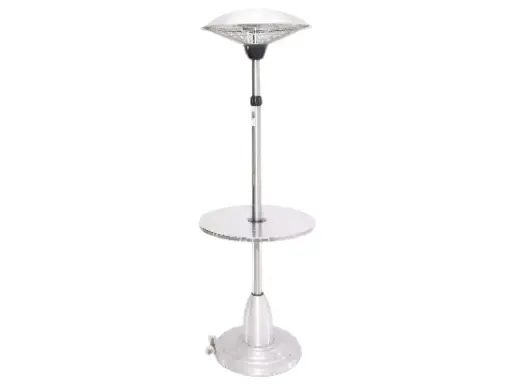 [CHA0011] Parasol chauffant électrique \ 220v \  2,2kw.  Hauteur 210cm + plateau mange debout
