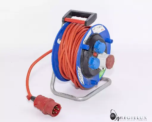 [ELEC0024] Enrouleur 16A TRI / 25 mètres