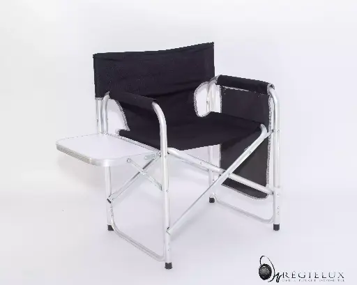[EVE0007] Chaise réalisateur noire ALU