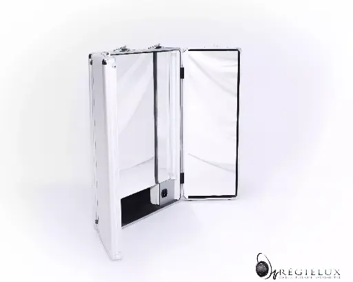 [HMC0009] Miroir maquillage professionnel 
flight case Alu