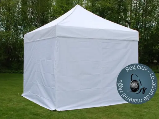 [TENT0001] Tente pliante 3m/3m blanche 